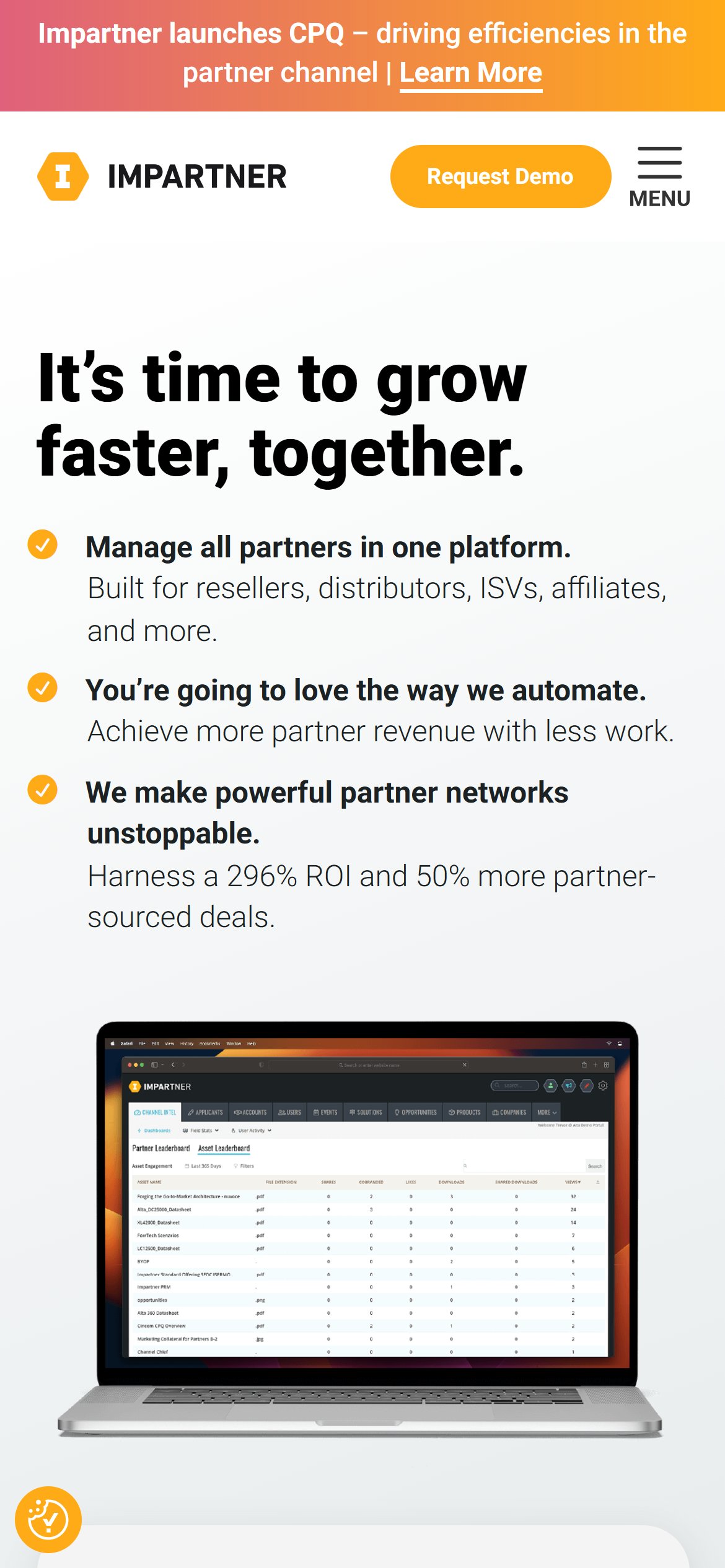 Impartner — Mobile